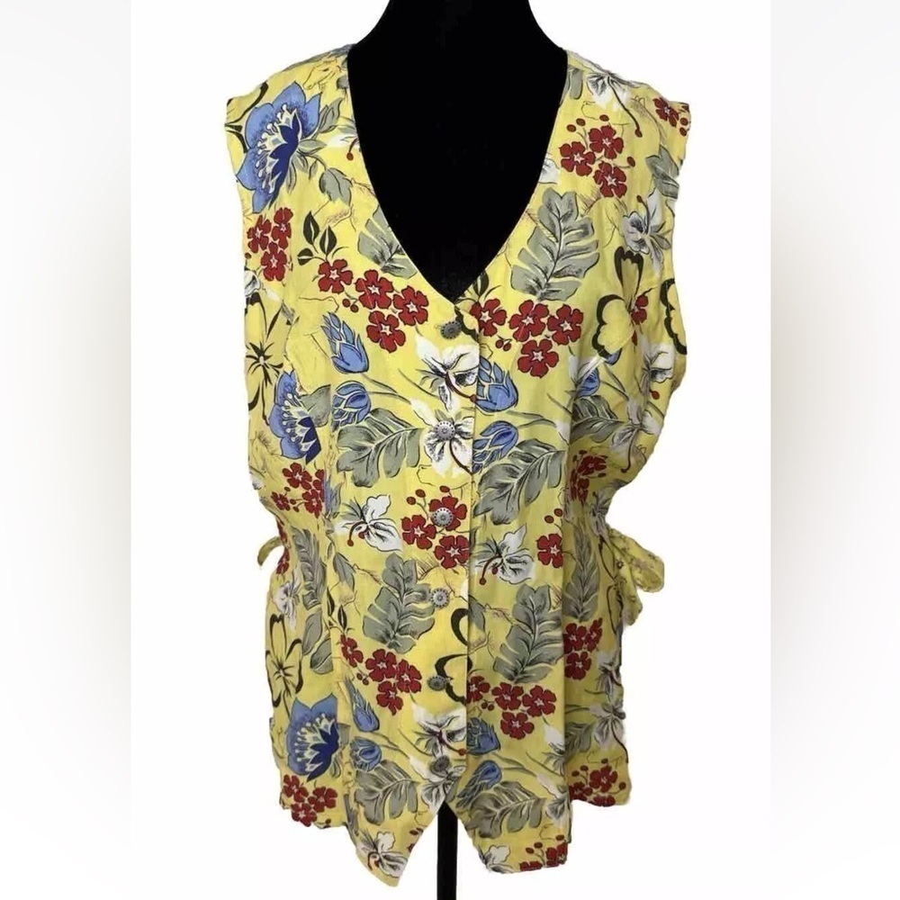 Vibrant Floral V-Neck Blouse